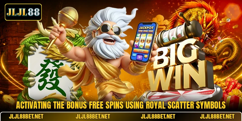 Activating the bonus free spins using royal scatter symbols Activating the bonus free spins using royal scatter symbols