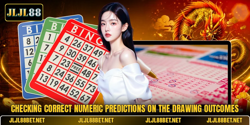 Checking correct numeric predictions on the drawing outcomes Checking correct numeric predictions on the drawing outcomes