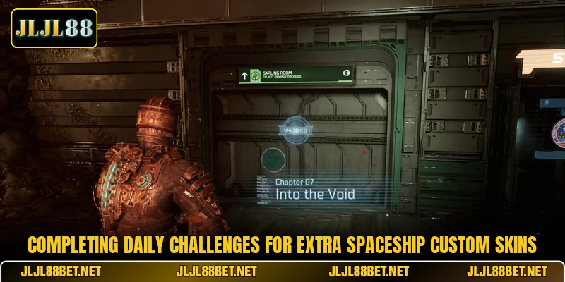 Completing daily challenges for extra spaceship custom skins Completing daily challenges for extra spaceship custom skins