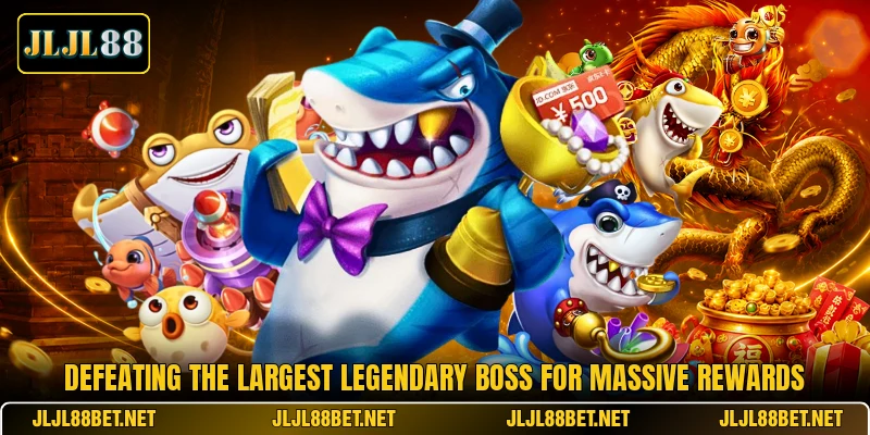 Defeating the largest legendary boss for massive rewards Defeating the largest legendary boss for massive rewards