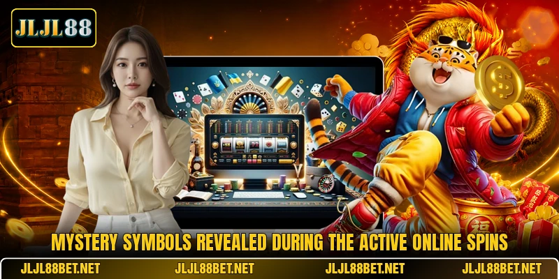 Mystery symbols revealed during the active online spins Mystery symbols revealed during the active online spins