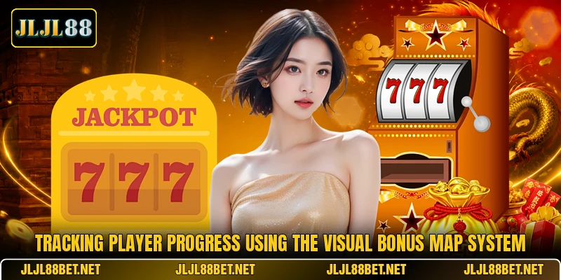 Tracking player progress using the visual bonus map system Tracking player progress using the visual bonus map system