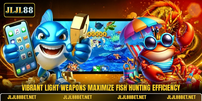 Vibrant light weapons maximize fish hunting efficiency Vibrant light weapons maximize fish hunting efficiency